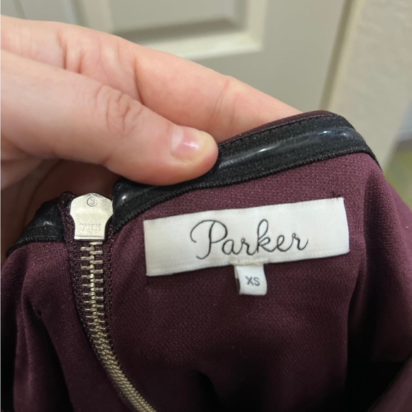 Parker Rory Dress in Wine Color size XS - Picture 3 of 9